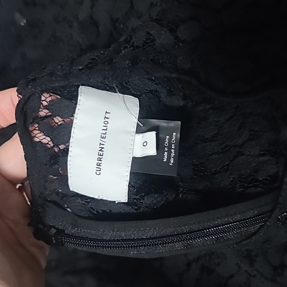 Current/Elliot The Rin Leopard Lace Design Top Size 0 - Picture 8 of 10